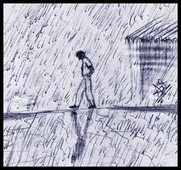 Walking in Rain